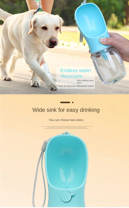 Portable Dog Water Bottle with Storage